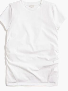 J.CREW FACTORY Round Neck Maternity Tee | White  |  Size XL - NWT